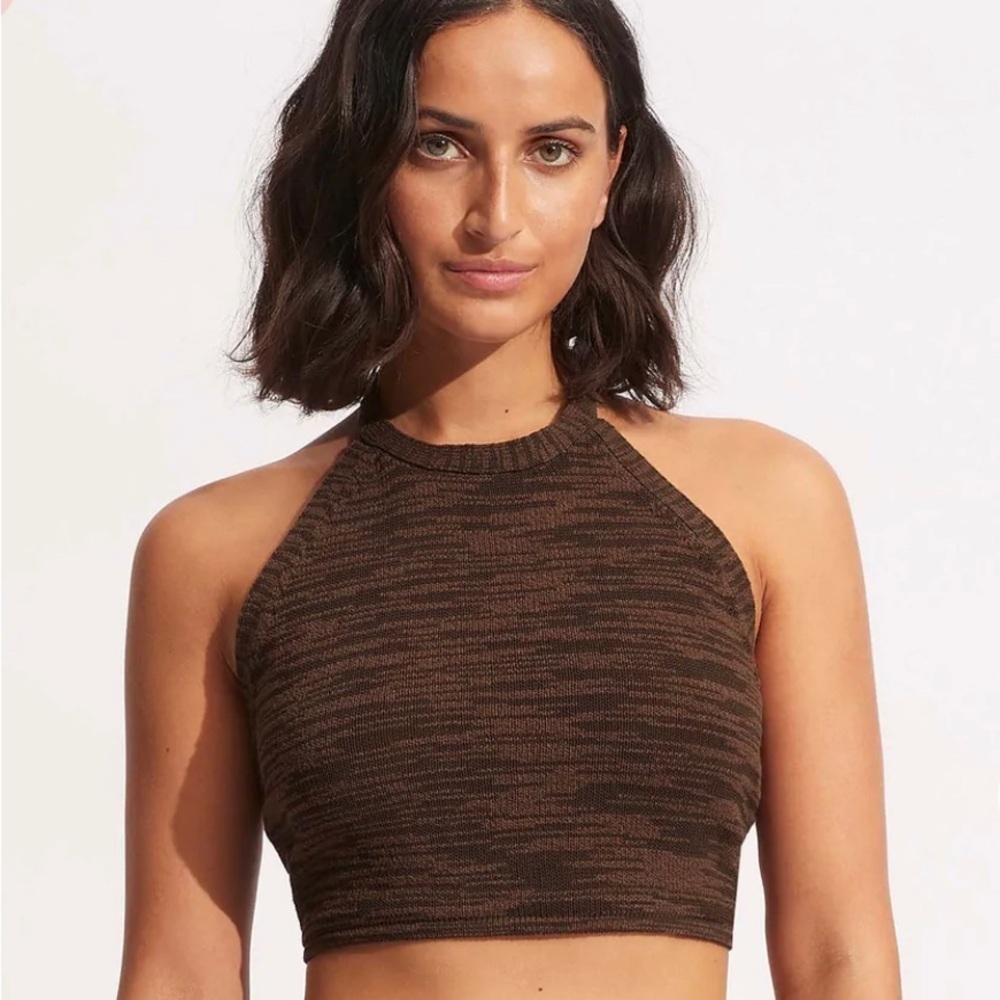 NWT Anthropologie Seafolly Daybreak Knit Top - Picture 4 of 7